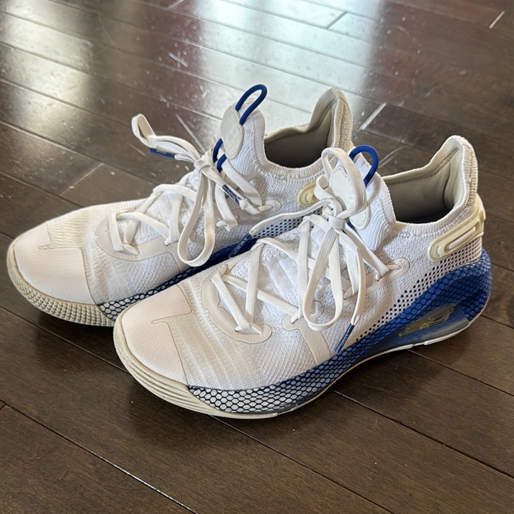 Under Armour Boys Stylish Blue and White Sneakers